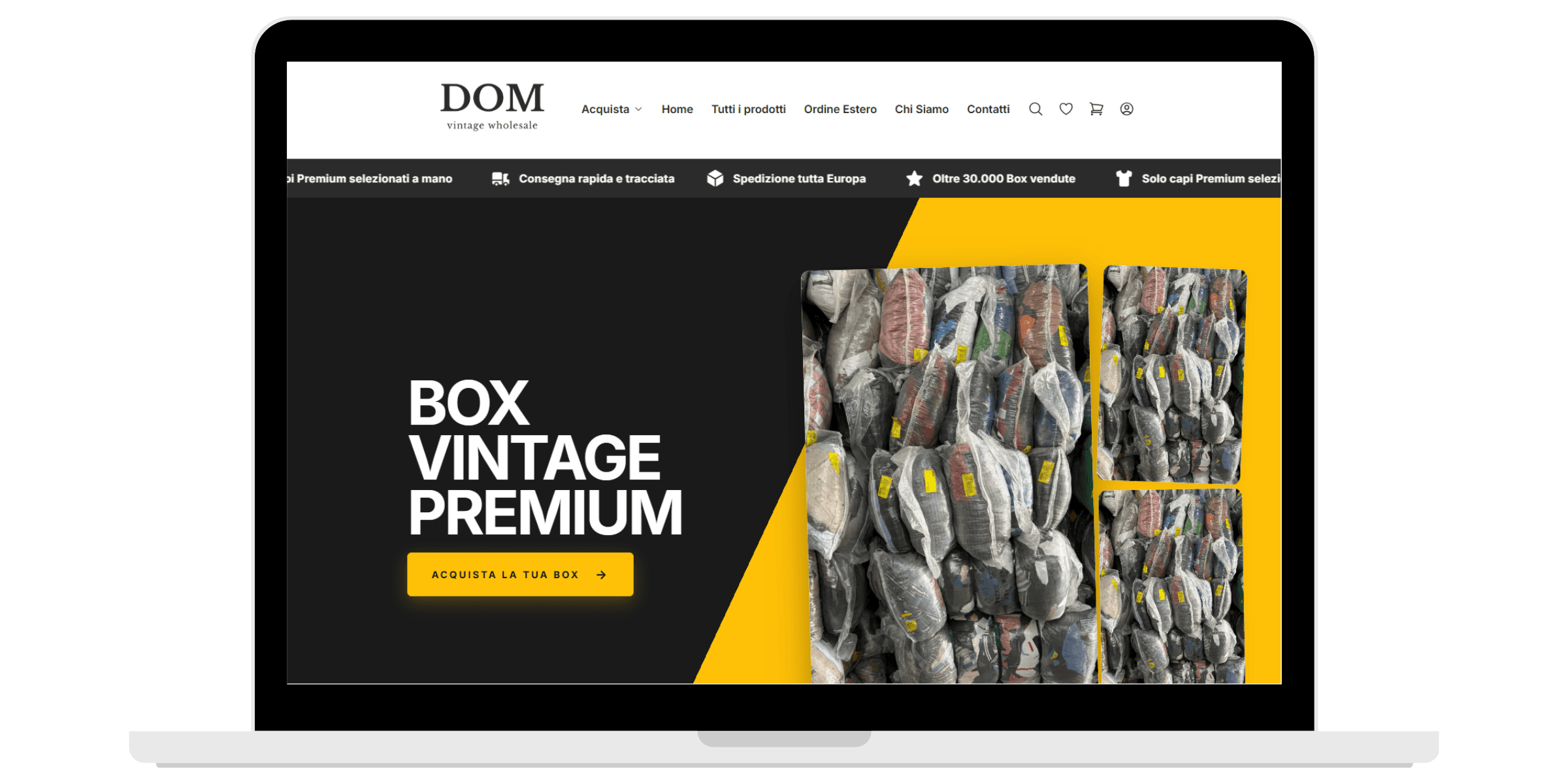 DomShop, e-commerce di abbigliamento second hand